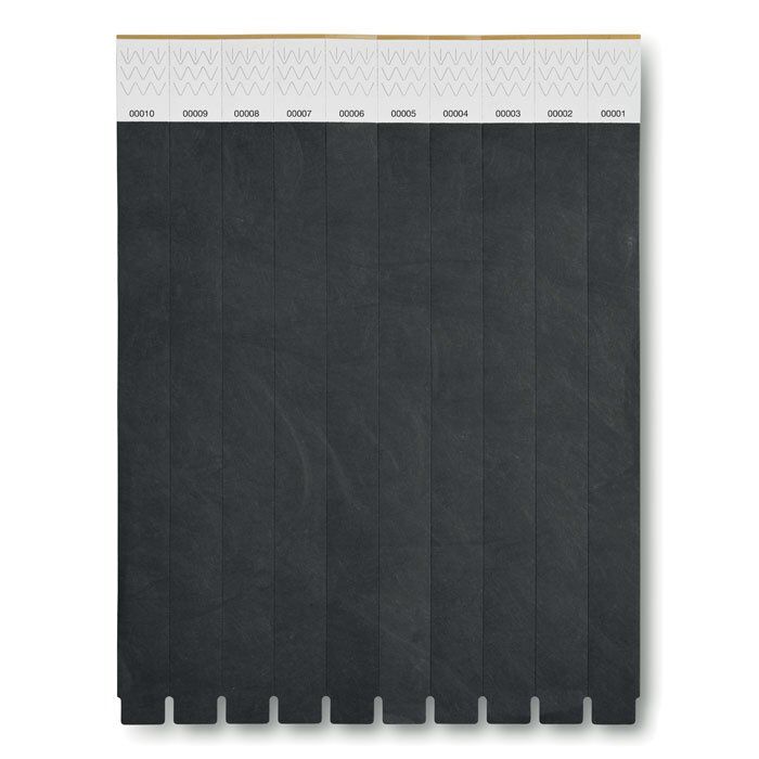 MO8942_10A TYVEK Wristband Supplier DUbai Black