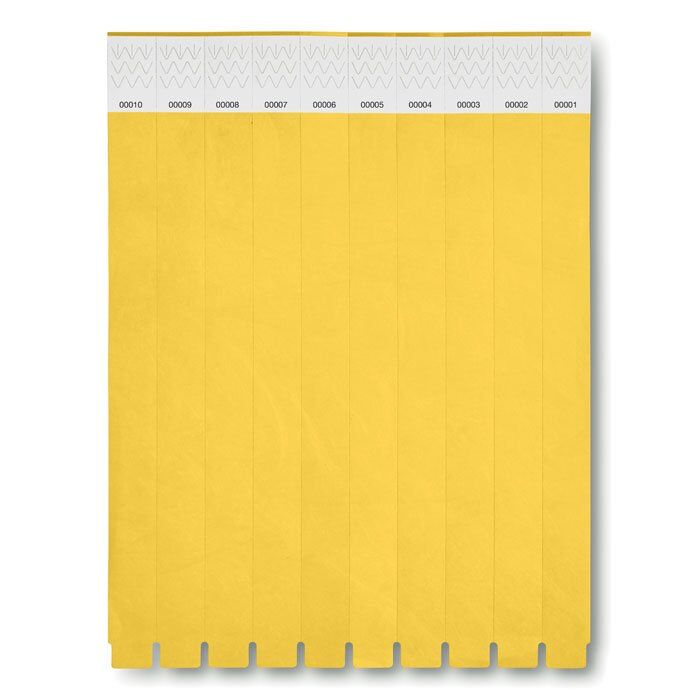 MO8942_10A TYVEK Wristband Supplier Yellow