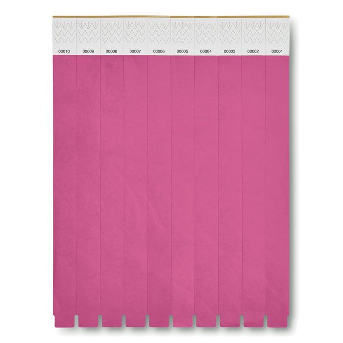 MO8942_10A TYVEK Wristband Supplier Pink