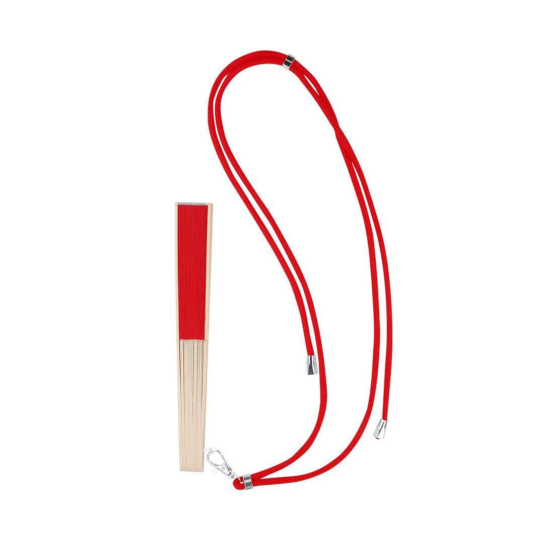 2corproate gifts dubai 1907-000-10 12 hand fan with rope and carbiner