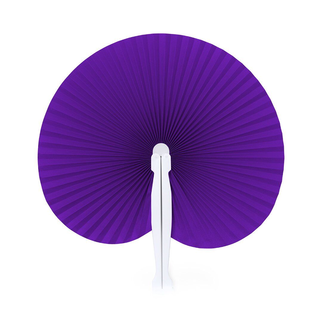 2corproate gifts dubai 1907-000-10 12 Purple hand fan