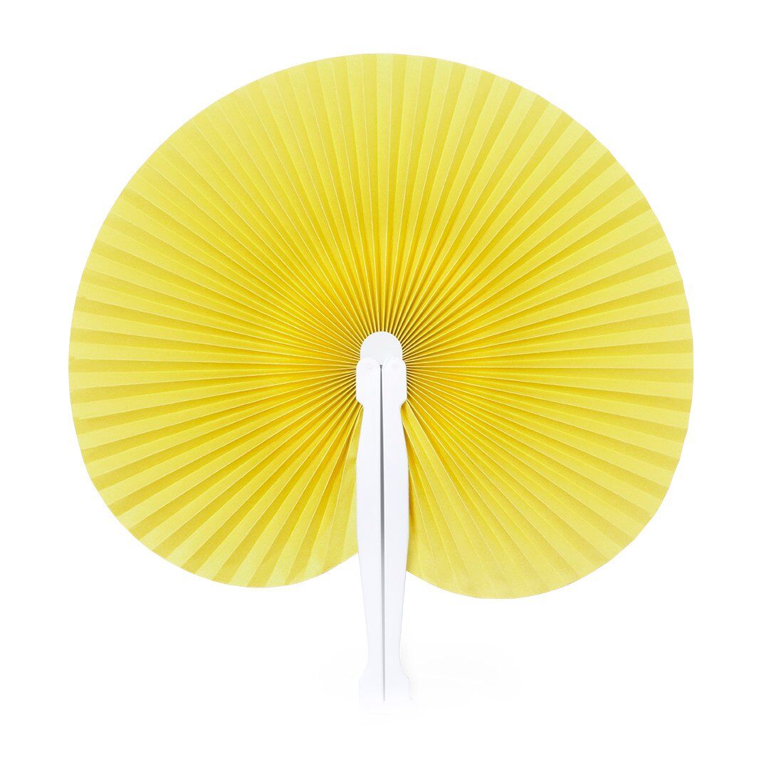 2corproate gifts dubai 1907-000-10 12 Yellow hand fan