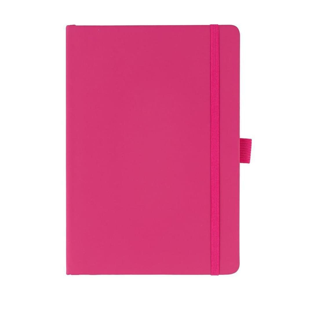 JURSI - A5 PU Cover Notebook - Black Pink A5 pu notebook