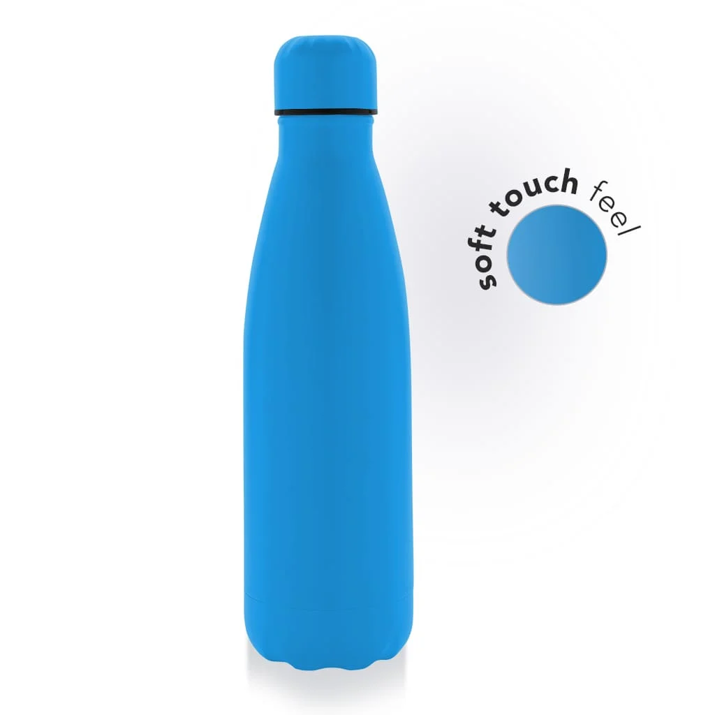 Soft Touch Insulated Water Bottle - Black GRODNO Soft Touch Insulated Water Bottle Ocean Blue by Al Hadiya Dubai