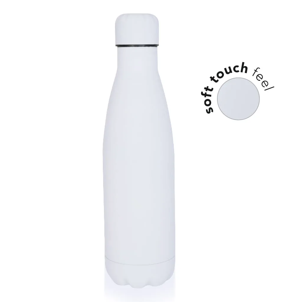 Soft Touch Insulated Water Bottle - Black GRODNO Soft Touch Insulated Stainless Steel Water Bottle White by Al Hadiya Dubai