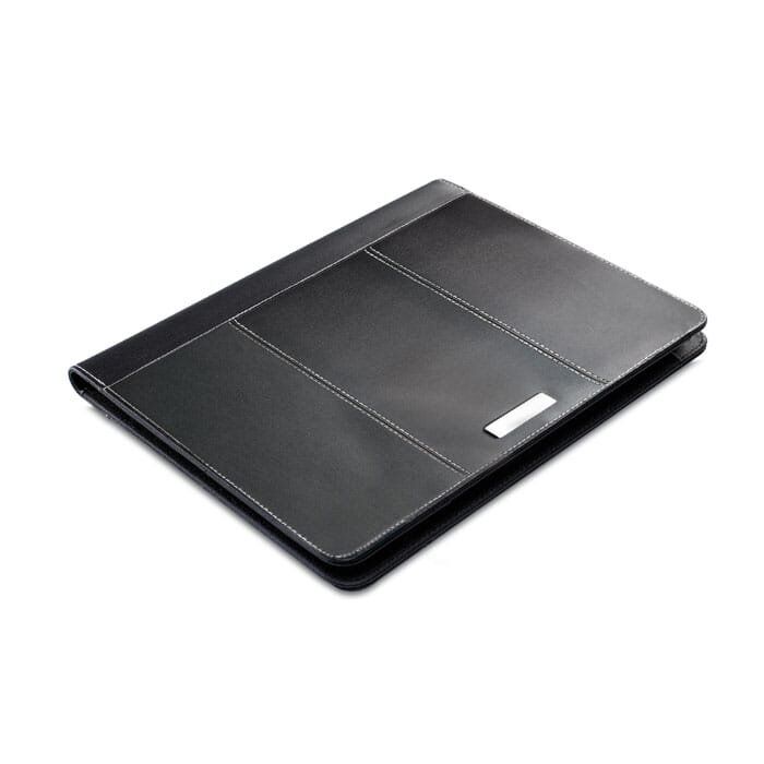 A4 leather portfolio with metal logo plate-MO7163 1 A4 leather portfolio with metal logo plate-MO7163