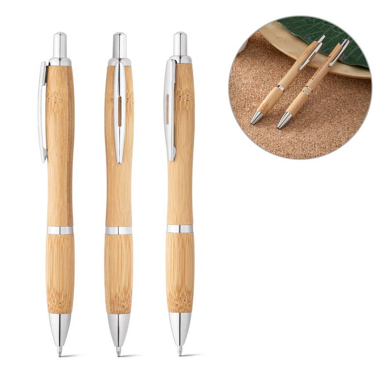81010_set Bamboo ball pen