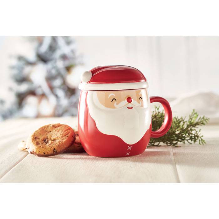 cx1492-05-ambiant Ceramic Christmas Santa coffee mugs