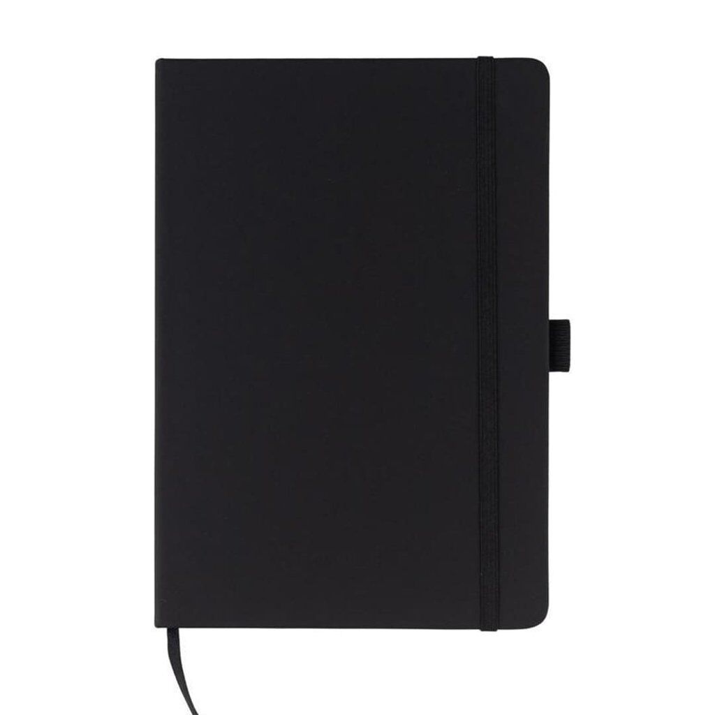 JURSI - A5 PU Cover Notebook - Black Black PU notebook A5