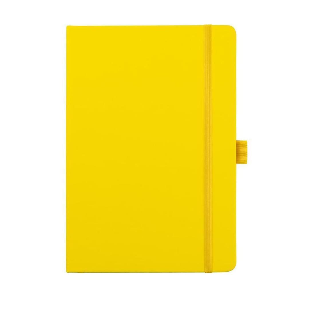 JURSI - A5 PU Cover Notebook - Black Yellow A5 Pu notebook