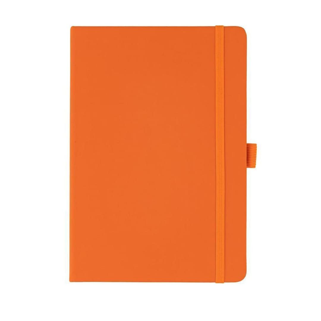 JURSI - A5 PU Cover Notebook - Black Orange A5 pu notebook