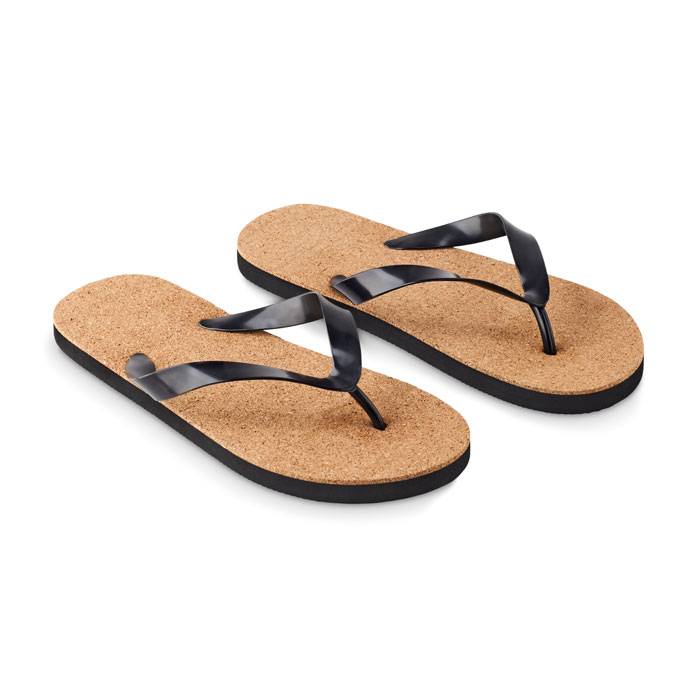 Beach slippers with cork and EVA sole and PVC straps promotional gifts dubai