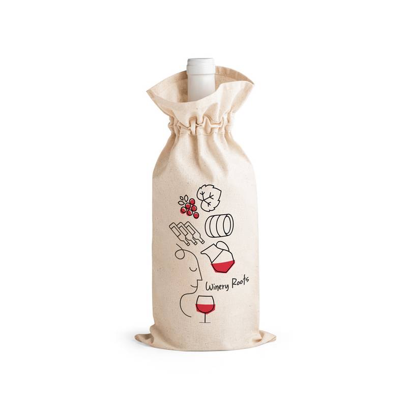 Cotton bag for bottle 92883_set Cotton bag for bottle