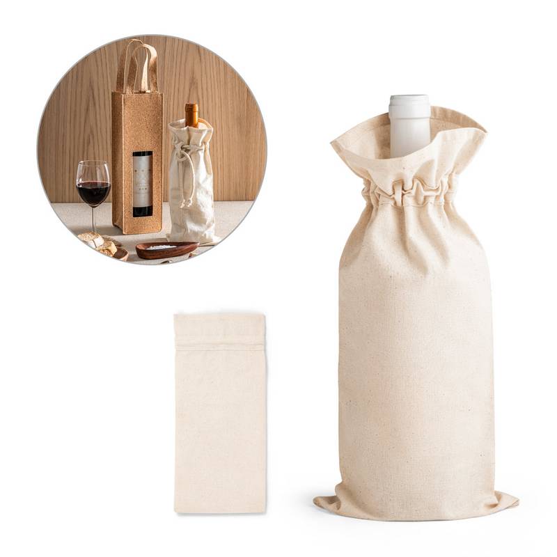 Cotton bag for bottle 92883_set Cotton bag for bottle