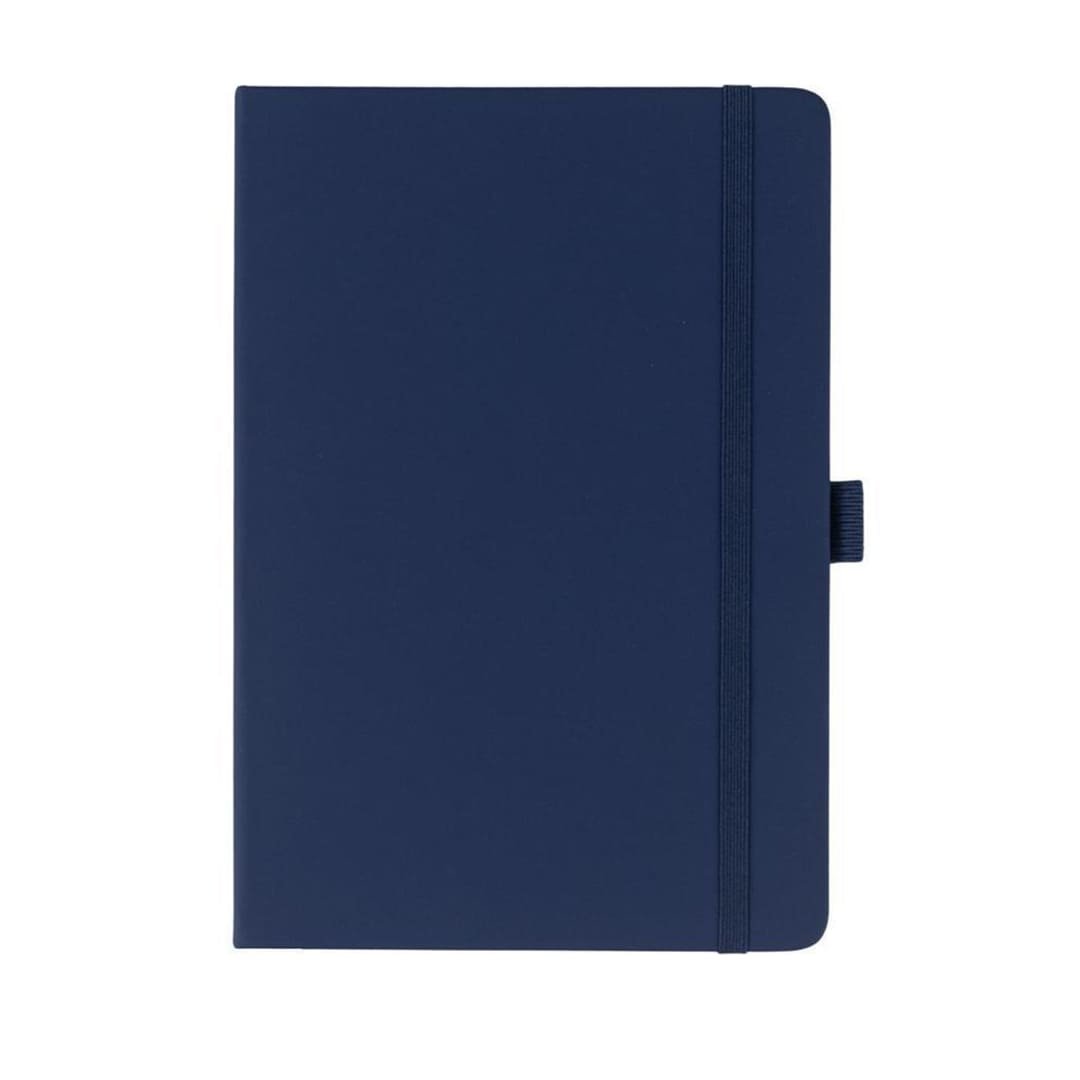 JURSI - A5 PU Cover Notebook - Black Navy blue A5 pu notebook